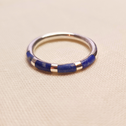 Anillo Argolla Cebra