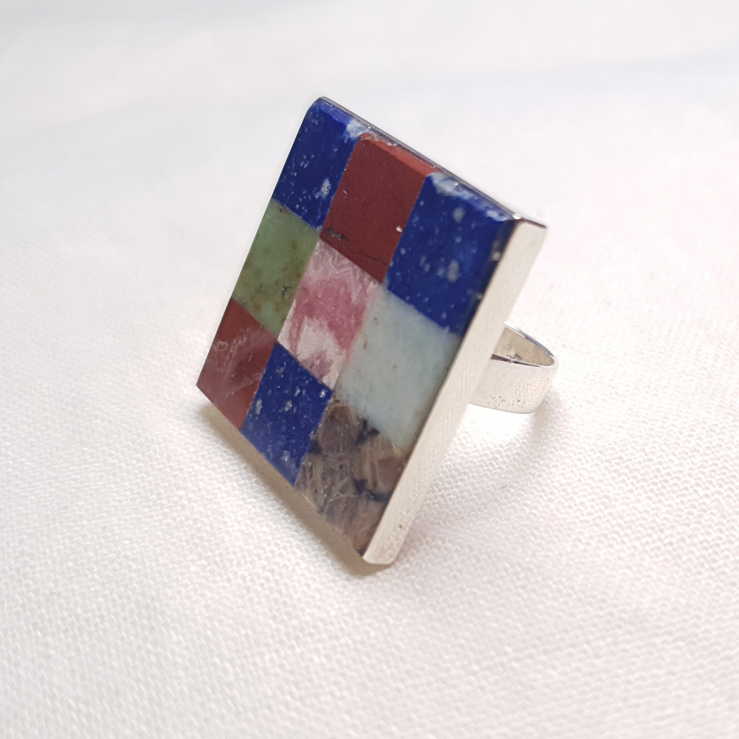 Anillo Mosaico cuadrado