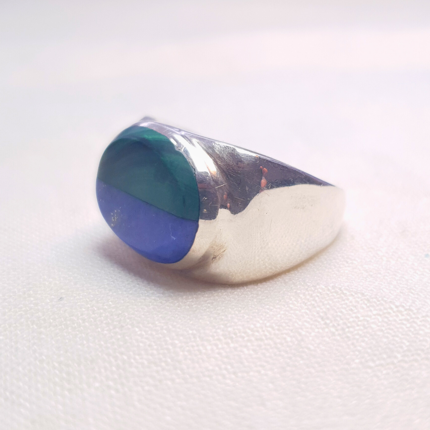 Anillo Óvalo bicolor